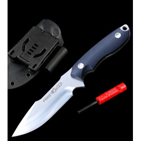 Freewolf Bolt Full Tang Tactical Survival Fixed Blade Knife with Fire Starter UD400439